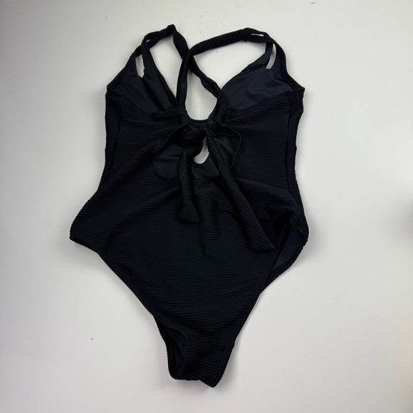 BCBG Generation Black Cutout One Piece Bathing Suit Swimsuit size Medium - Picture 5 of 12